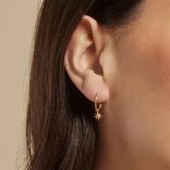 Hot Histoire d'Or Créoles Rorie Or Jaune