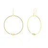 Histoire d'Or Créoles Rosa Billes Diamantees Or Jaune* Boucles D'Oreilles|Boucles D'Oreilles Créoles