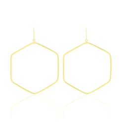 Histoire d'Or Créoles Roseane Hexagone Or Jaune* Boucles D'Oreilles|Boucles D'Oreilles Créoles