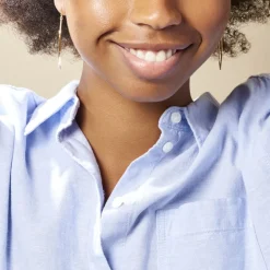 Histoire d'Or Créoles Roseane Hexagone Or Jaune* Boucles D'Oreilles|Boucles D'Oreilles Créoles