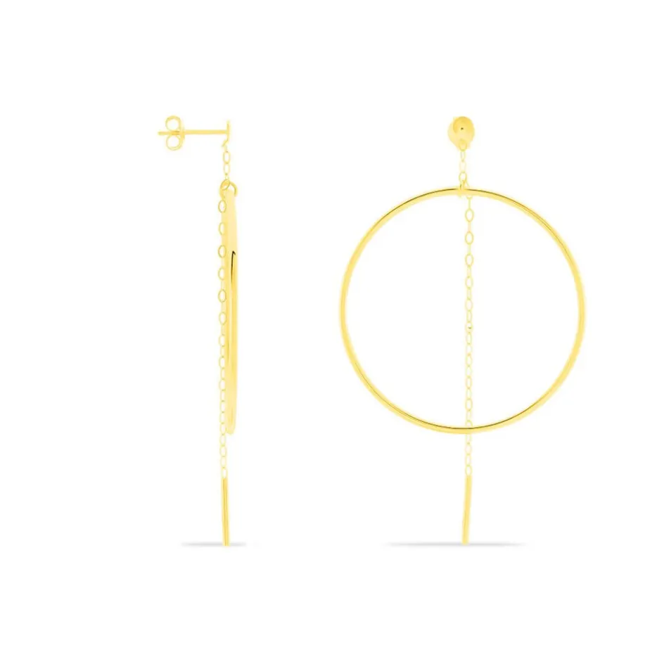 Histoire d'Or Créoles Roxana Cercles Ajourés Or Jaune* Boucles D'Oreilles|Boucles D'Oreilles Créoles