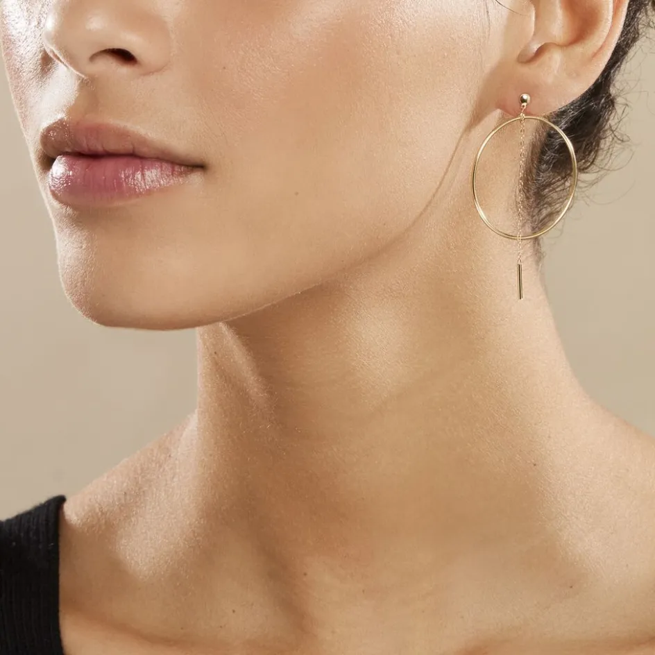 Histoire d'Or Créoles Roxana Cercles Ajourés Or Jaune* Boucles D'Oreilles|Boucles D'Oreilles Créoles