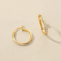 Best Histoire d'Or Créoles Sandrine Or Jaune Strass or jaune strass blanc