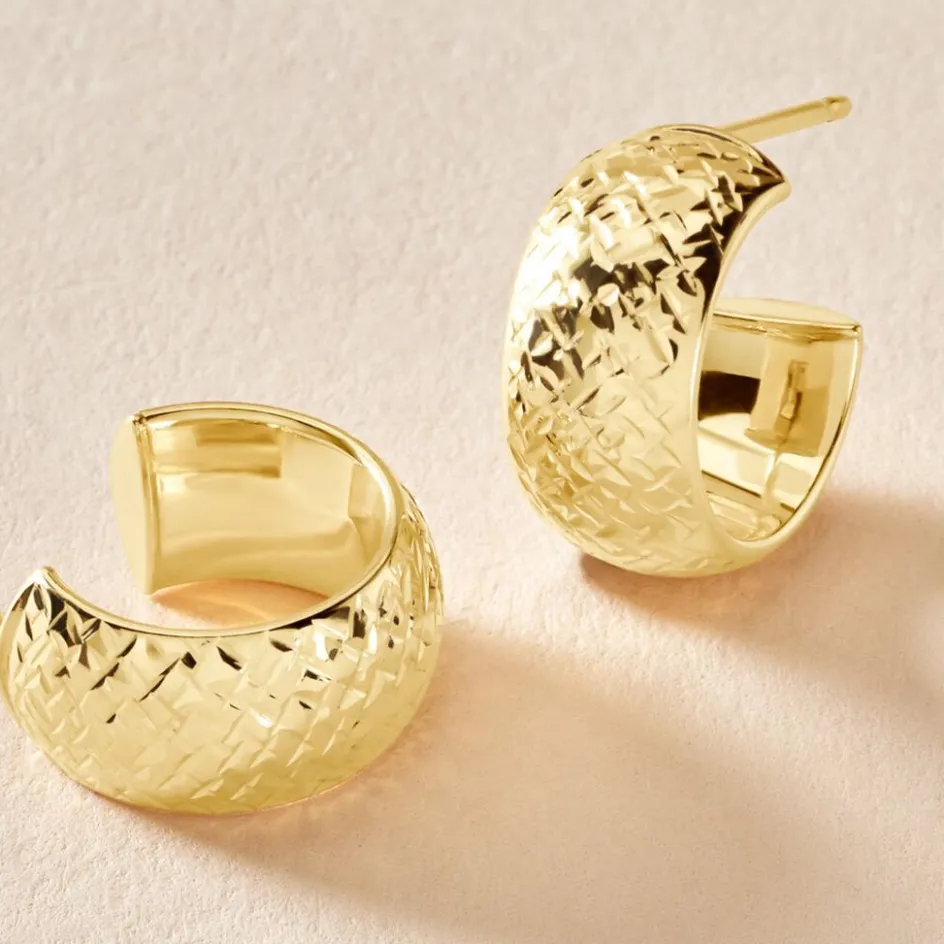 Hot Histoire d'Or Créoles Shiny Or Jaune