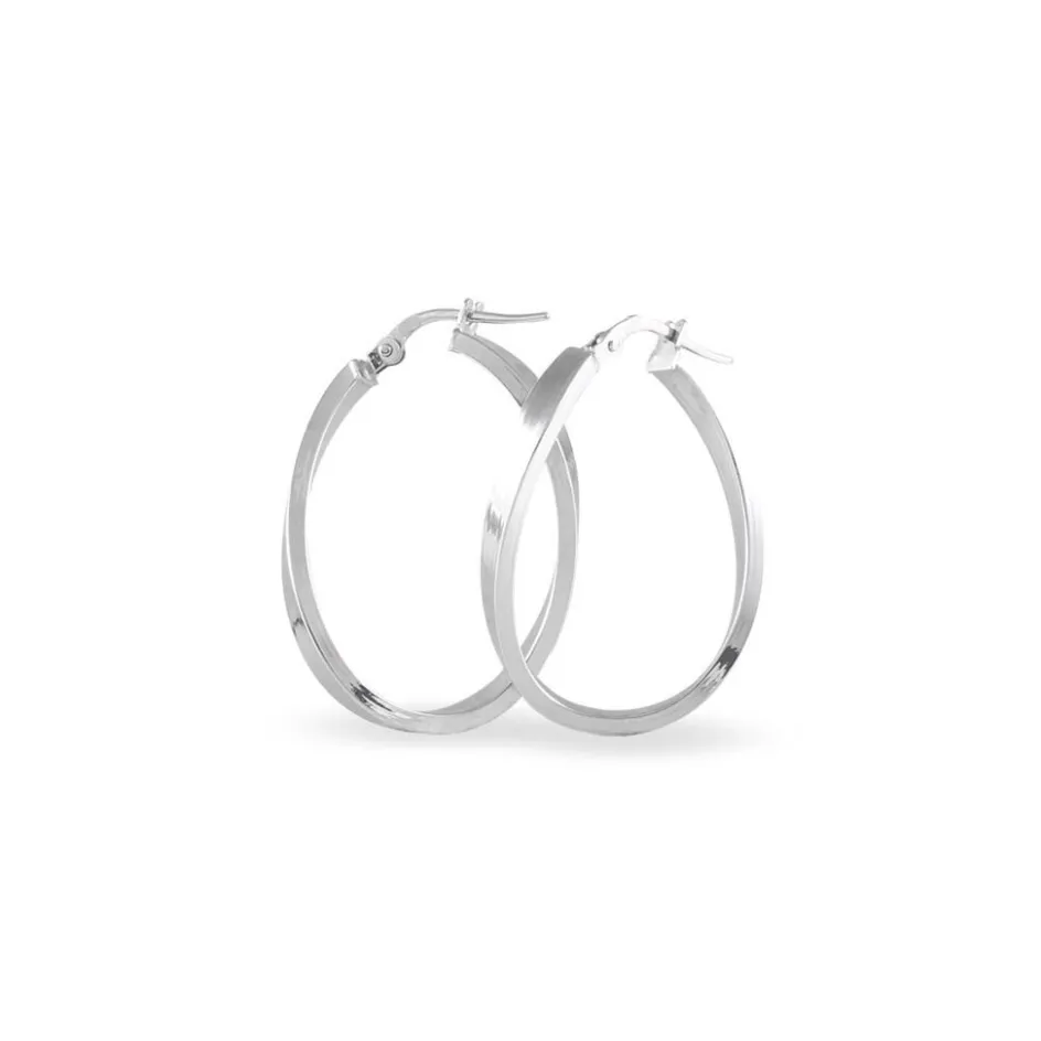 Online Histoire d'Or Créoles Silla or blanc