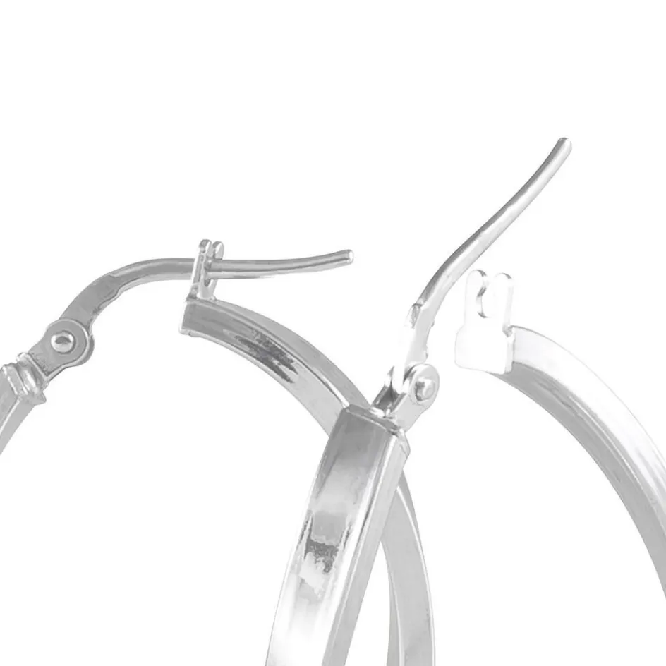 Online Histoire d'Or Créoles Silla or blanc