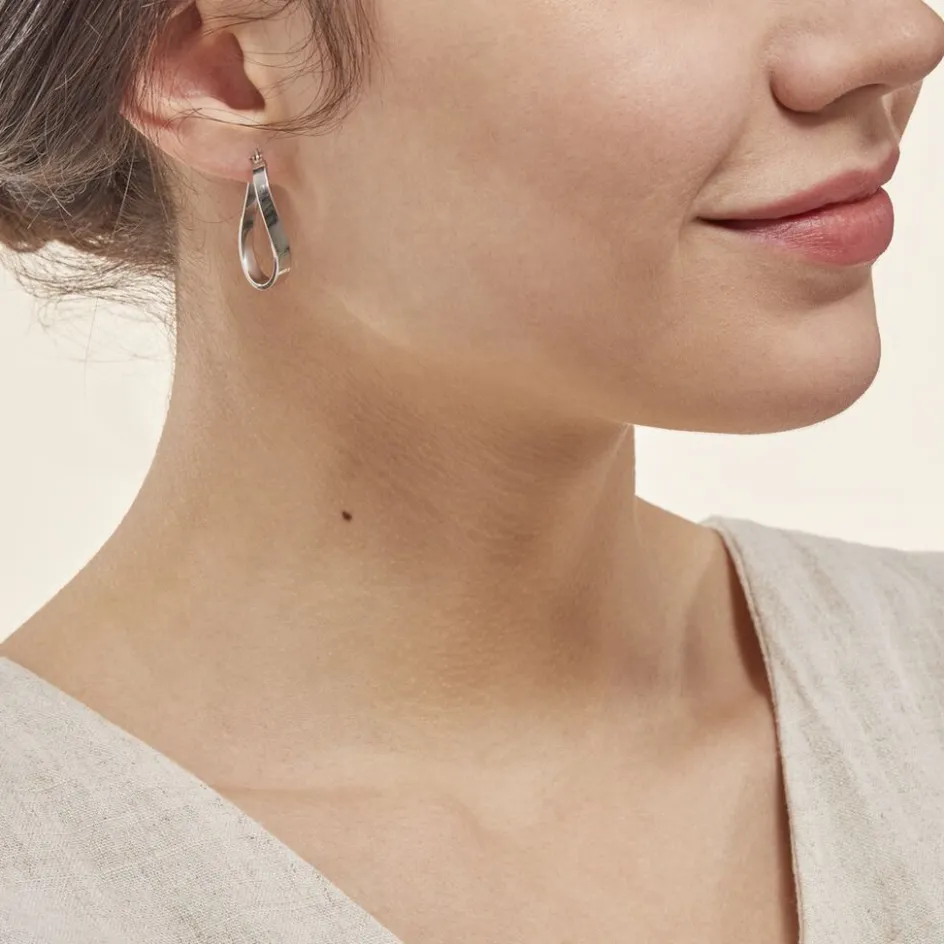 Online Histoire d'Or Créoles Silla or blanc