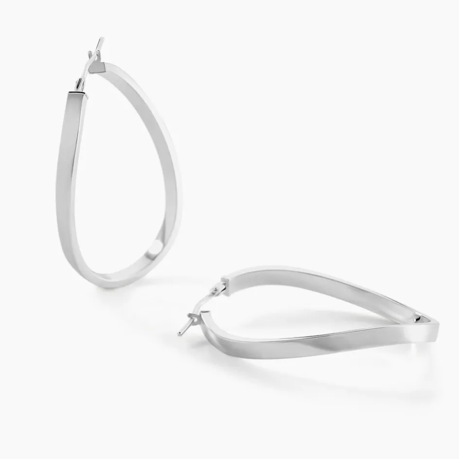 Sale Histoire d'Or Créoles Silla or blanc