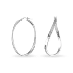 Sale Histoire d'Or Créoles Silla or blanc