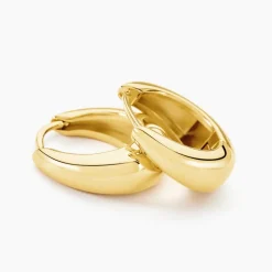 Histoire d'Or Créoles Skadi Acier Jaune* Boucles D'Oreilles|Boucles D'Oreilles Fantaisie