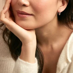 Histoire d'Or Créoles Sofia Argent Blanc* Boucles D'Oreilles|Boucles D'Oreilles Fantaisie