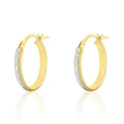Histoire d'Or Créoles Sterala Or Jaune Strass* Boucles D'Oreilles|Boucles D'Oreilles Créoles