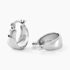 Hot Histoire d'Or Créoles Suliac Argent Blanc