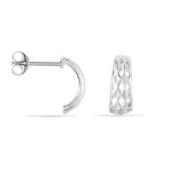 Histoire d'Or Créoles Sybilles Argent Blanc* Boucles D'Oreilles|Boucles D'Oreilles Fantaisie