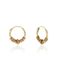 Histoire d'Or Créoles Tangerine Plaque Or Jaune* Boucles D'Oreilles|Boucles D'Oreilles Fantaisie