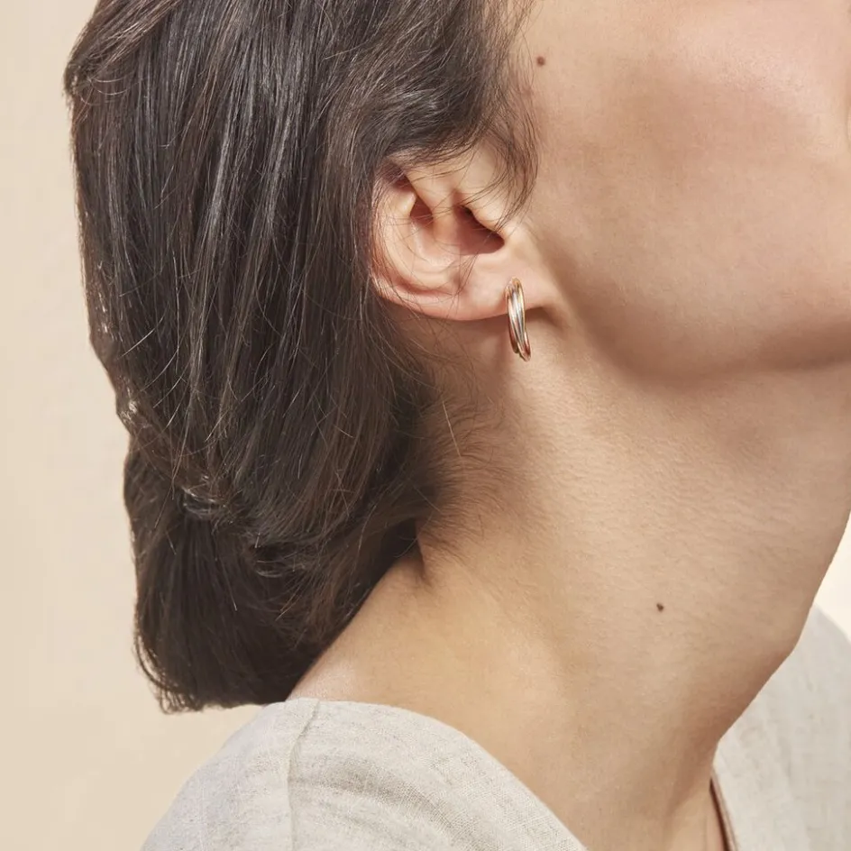 Histoire d'Or Créoles Tanya Or Tricolore