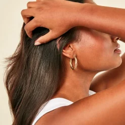 Histoire d'Or Créoles Tegan Or Jaune* Boucles D'Oreilles|Boucles D'Oreilles Créoles