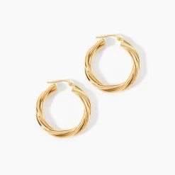 Histoire d'Or Créoles Tegan Or Jaune* Boucles D'Oreilles|Boucles D'Oreilles Créoles