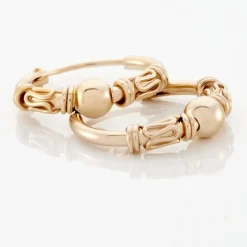 Histoire d'Or Créoles Tehanie Plaqué Or Jaune* Boucles D'Oreilles|Boucles D'Oreilles Fantaisie