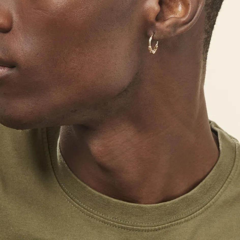 Histoire d'Or Créoles Tehanie Plaqué Or Jaune* Boucles D'Oreilles|Boucles D'Oreilles Fantaisie