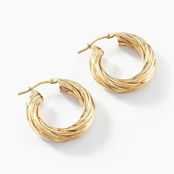 Histoire d'Or Créoles Thiago Or Jaune* Boucles D'Oreilles|Boucles D'Oreilles Créoles