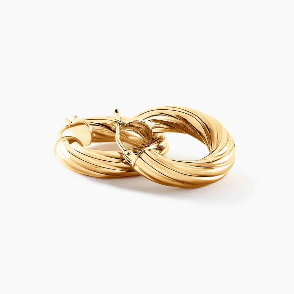 Hot Histoire d'Or Créoles Thiago Or Jaune