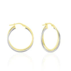 Histoire d'Or Créoles Tita Or Bicolore* Boucles D'Oreilles|Boucles D'Oreilles Créoles