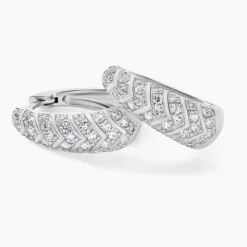 Best Histoire d'Or Créoles Tiwa De Zirconium argent blanc oxyde