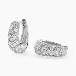 Histoire d'Or Créoles Tiwa De Zirconium* Boucles D'Oreilles|Boucles D'Oreilles Fantaisie