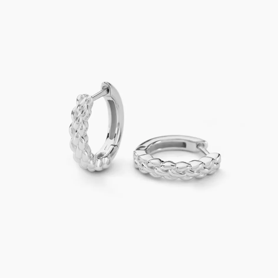 New Histoire d'Or Créoles Toula Argent Blanc