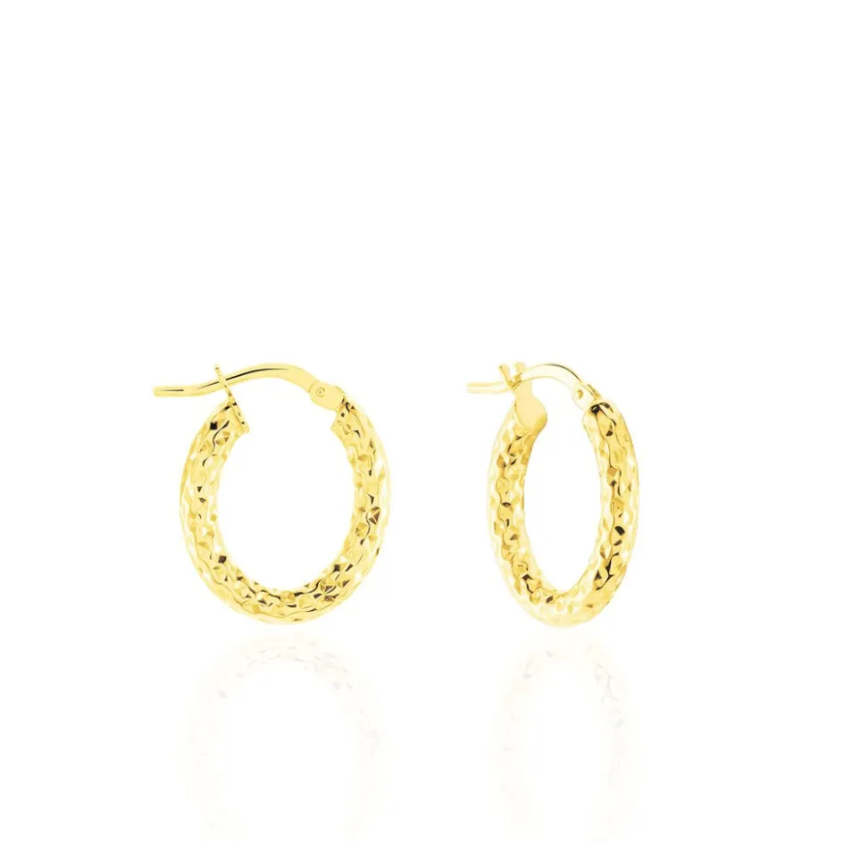 Histoire d'Or Créoles Udara Or Jaune* Boucles D'Oreilles|Boucles D'Oreilles Créoles