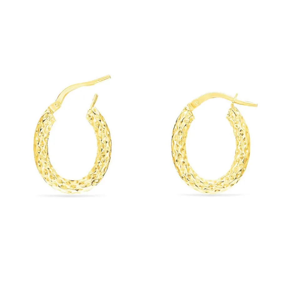 Histoire d'Or Créoles Udara Or Jaune* Boucles D'Oreilles|Boucles D'Oreilles Créoles