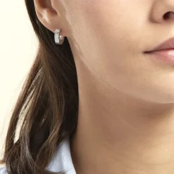 Histoire d'Or Créoles Ugenie Or Blanc* Boucles D'Oreilles|Boucles D'Oreilles Créoles