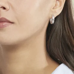 Histoire d'Or Créoles Ugenie Or Blanc* Boucles D'Oreilles|Boucles D'Oreilles Créoles