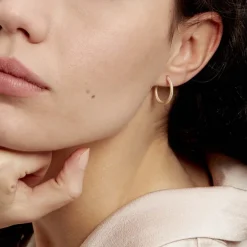 Histoire d'Or Créoles Ulrica Or Jaune* Boucles D'Oreilles|Boucles D'Oreilles Créoles