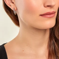 Histoire d'Or Créoles Urban Line* Boucles D'Oreilles|Boucles D'Oreilles Fantaisie