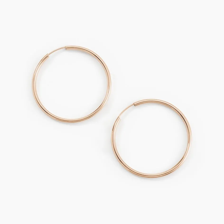 Histoire d'Or Créoles Valencina Or Rose* Boucles D'Oreilles|Boucles D'Oreilles Créoles