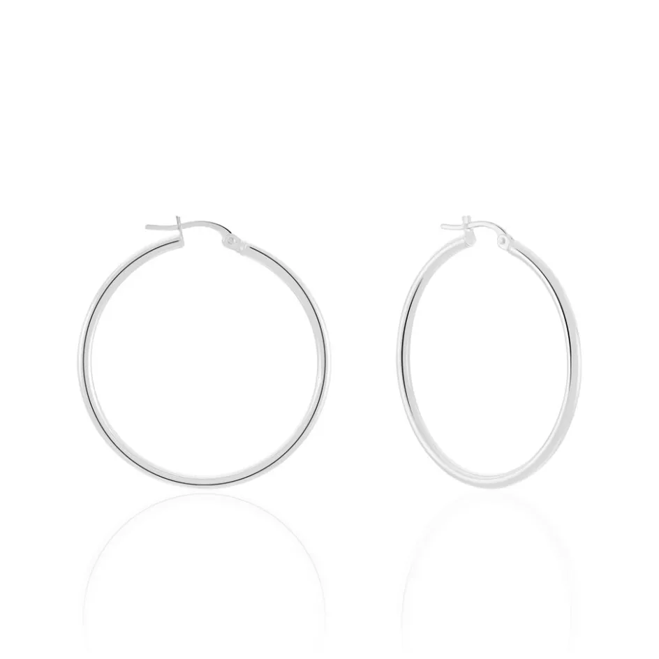 Online Histoire d'Or Créoles Verania or blanc