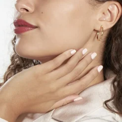 Histoire d'Or Créoles Xanthia Or Jaune* Boucles D'Oreilles|Boucles D'Oreilles Créoles