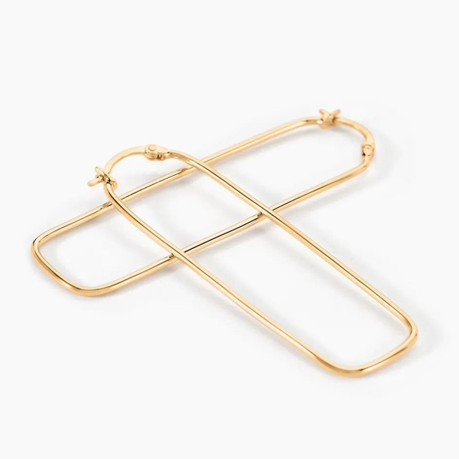 Histoire d'Or Créoles Yaira Plaqué Or Jaune* Boucles D'Oreilles|Boucles D'Oreilles Fantaisie