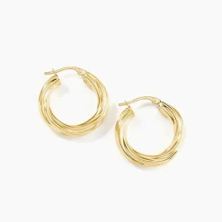 Histoire d'Or Créoles Yori Or Jaune* Boucles D'Oreilles|Boucles D'Oreilles Créoles