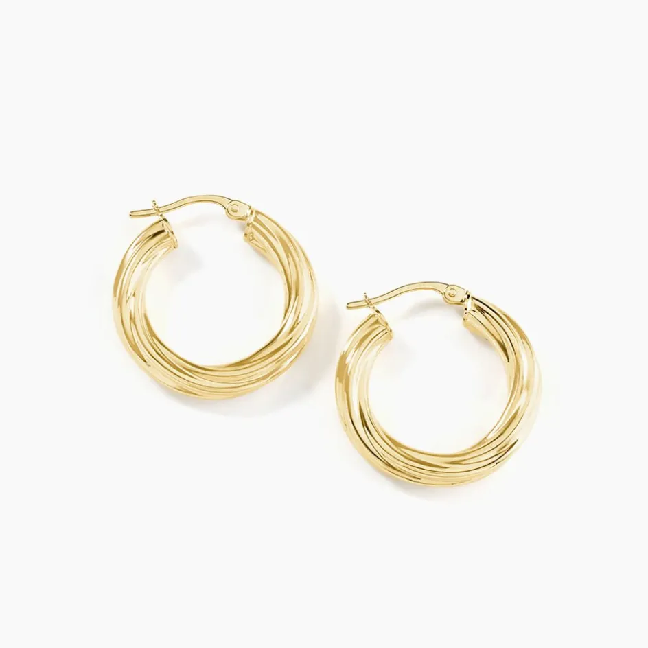 Histoire d'Or Créoles Yori Or Jaune* Boucles D'Oreilles|Boucles D'Oreilles Créoles