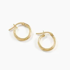 Histoire d'Or Créoles Youri Or Jaune* Boucles D'Oreilles|Boucles D'Oreilles Créoles