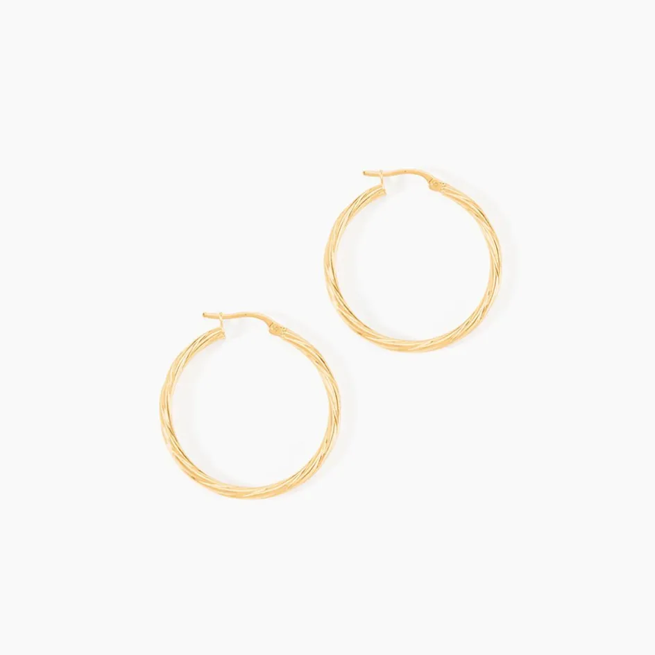 Histoire d'Or Créoles Youri Or Jaune* Boucles D'Oreilles|Boucles D'Oreilles Créoles