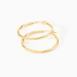 Histoire d'Or Créoles Youri Or Jaune* Boucles D'Oreilles|Boucles D'Oreilles Créoles