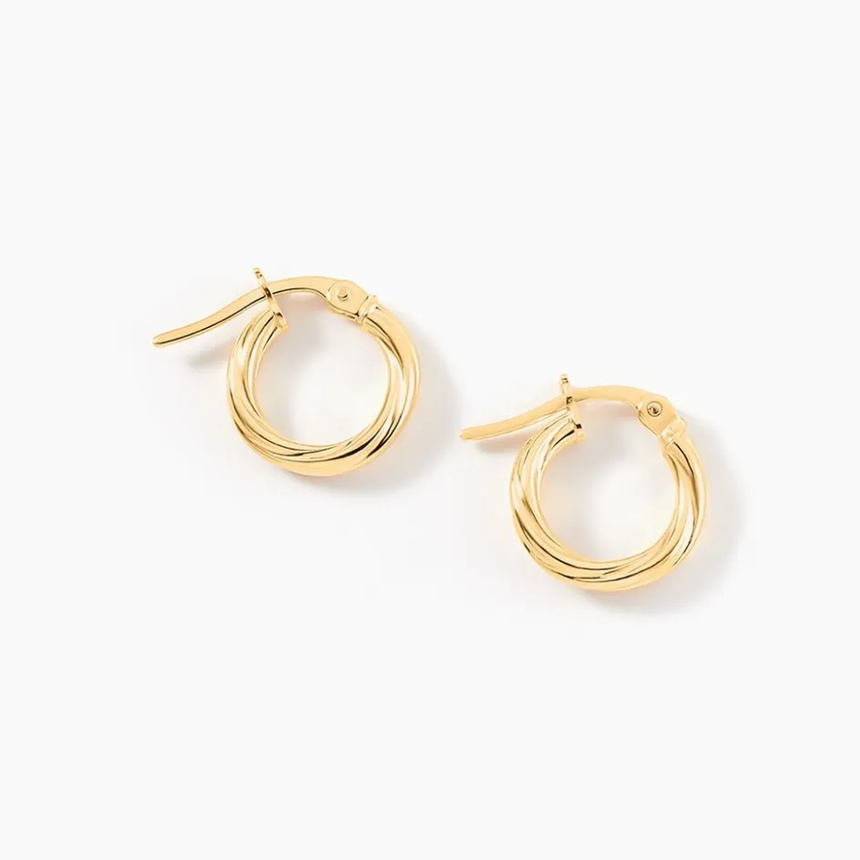 Histoire d'Or Créoles Youri Or Jaune* Boucles D'Oreilles|Boucles D'Oreilles Créoles