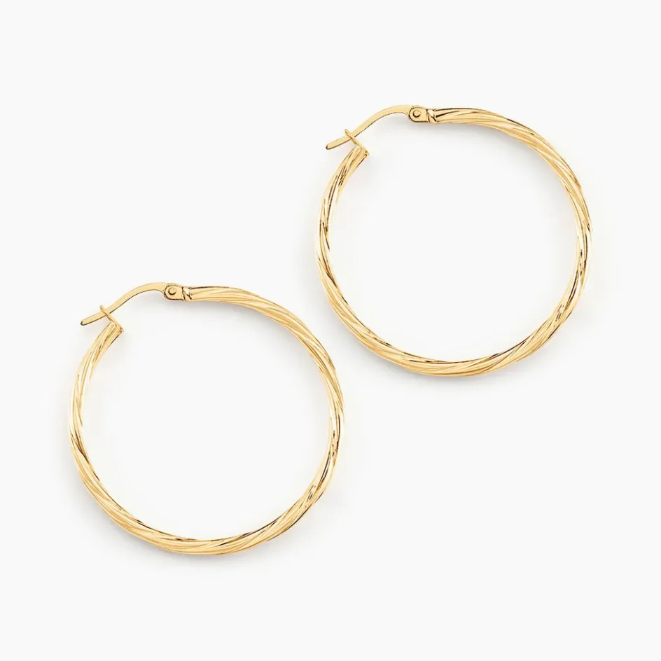 Histoire d'Or Créoles Youri Or Jaune* Boucles D'Oreilles|Boucles D'Oreilles Créoles