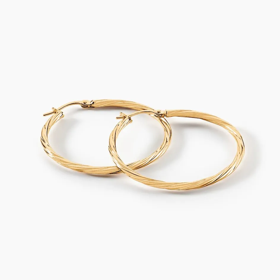 Histoire d'Or Créoles Youri Or Jaune* Boucles D'Oreilles|Boucles D'Oreilles Créoles