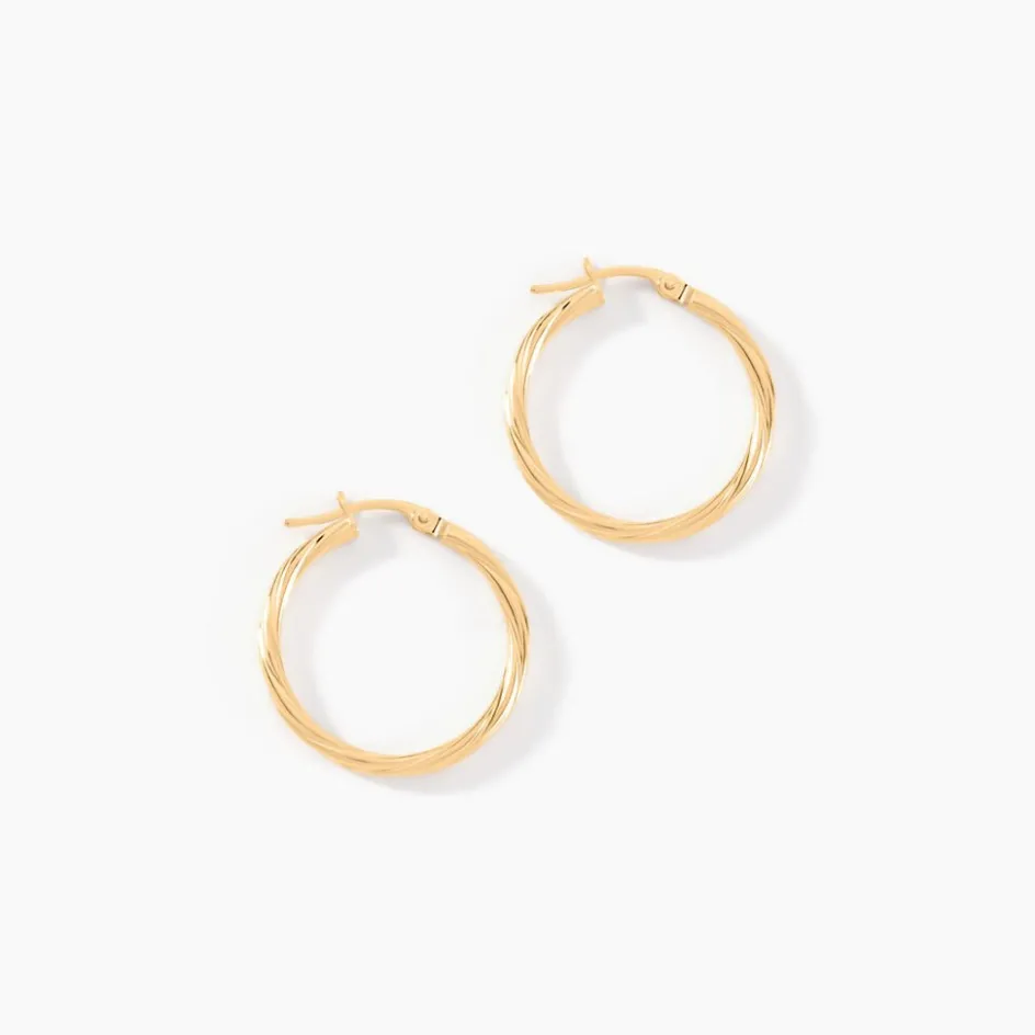 New Histoire d'Or Créoles Youri Or Jaune