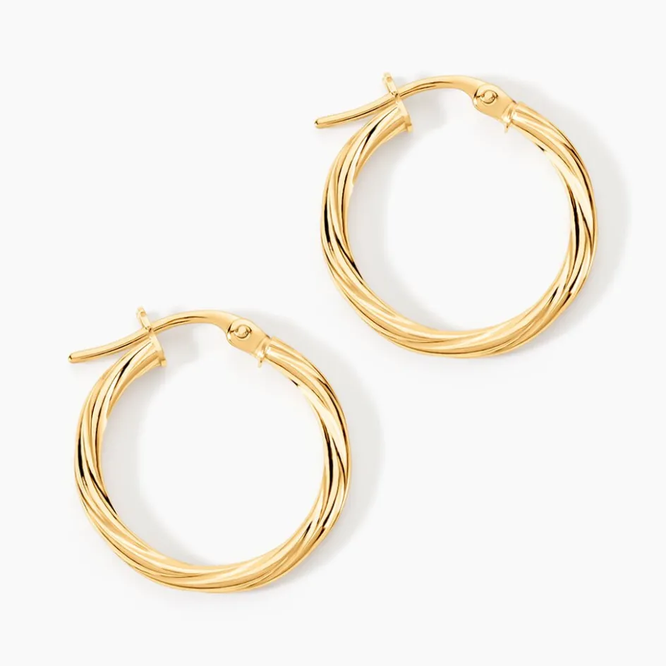 Histoire d'Or Créoles Youri Or Jaune* Boucles D'Oreilles|Boucles D'Oreilles Créoles